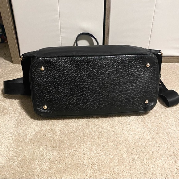 Storksak Black Leather Diaper Bag - Picture 4 of 6